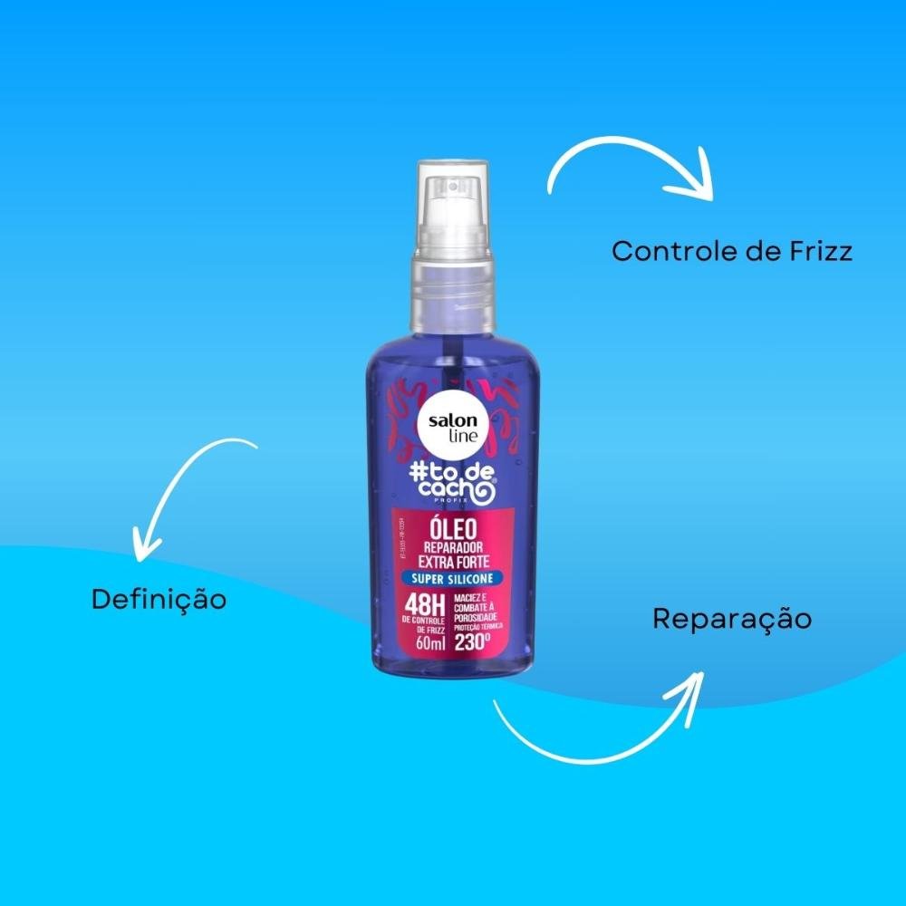 Salon Line #todecacho Oleo Reparador de Pontas Extra Forte 60 ml 60ml 4