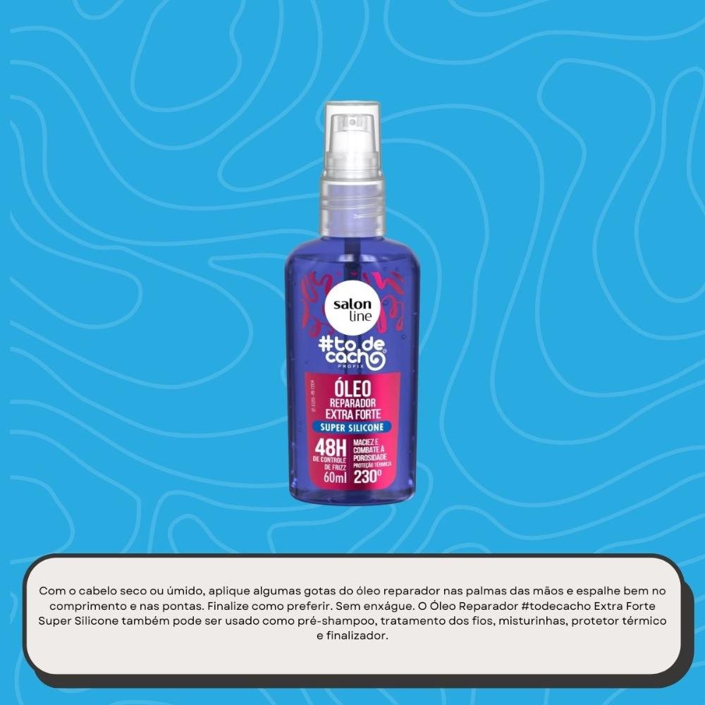 Salon Line #todecacho Oleo Reparador de Pontas Extra Forte 60 ml 60ml 5