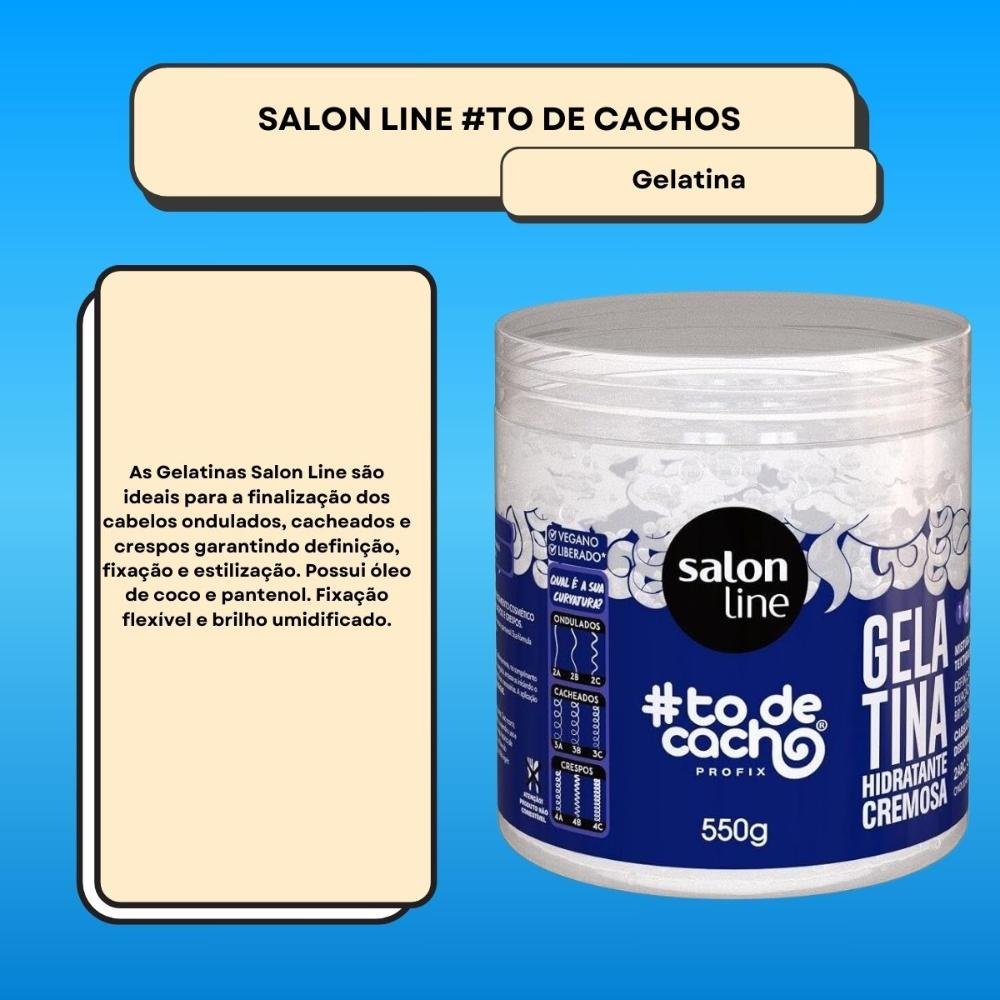 Gelatina Salon Line #todecacho Hidratante Cremosa 550 g 550g 2