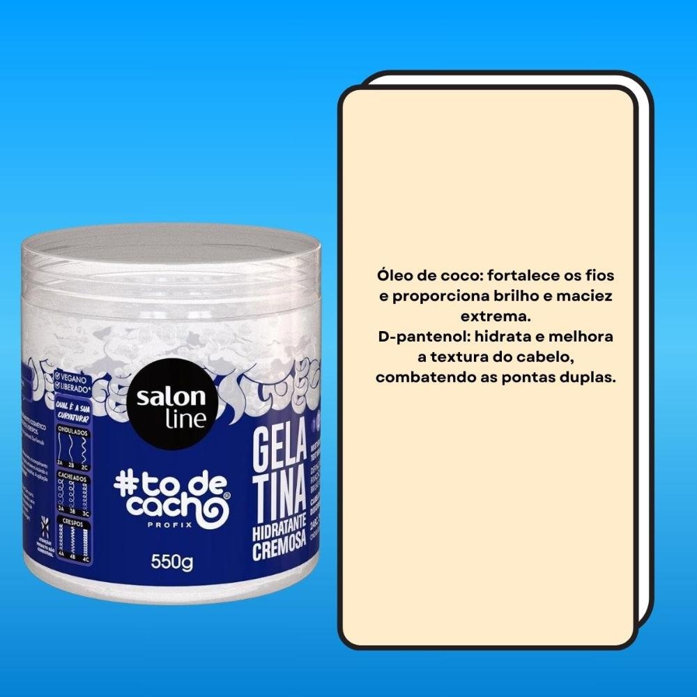 Gelatina Salon Line #todecacho Hidratante Cremosa 550 g 550g 3