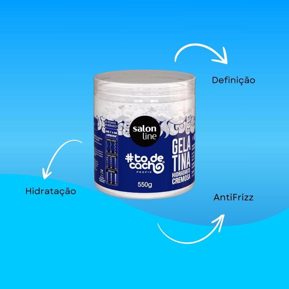 Gelatina Salon Line #todecacho Hidratante Cremosa 550 g 550g 4