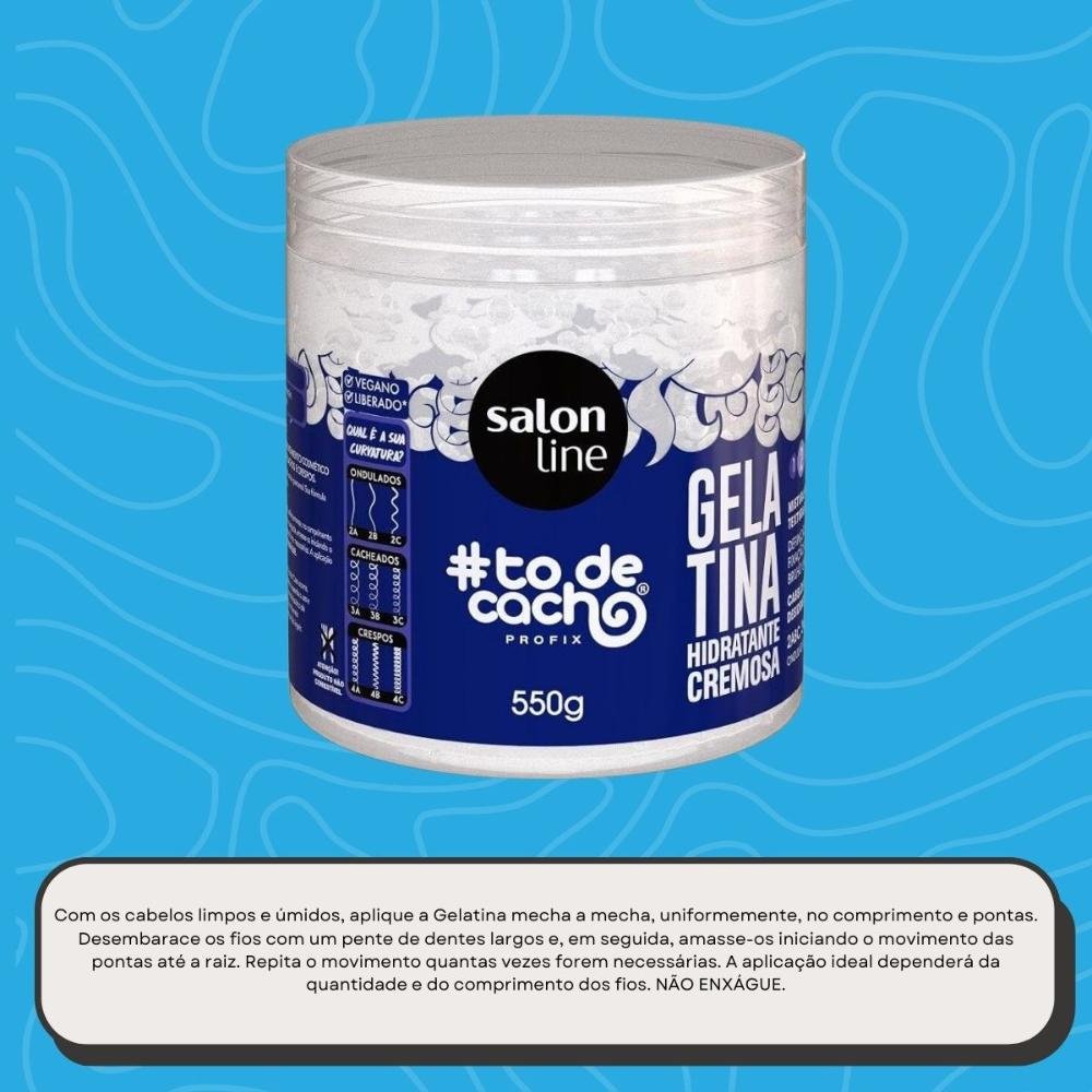Gelatina Salon Line #todecacho Hidratante Cremosa 550 g 550g 5