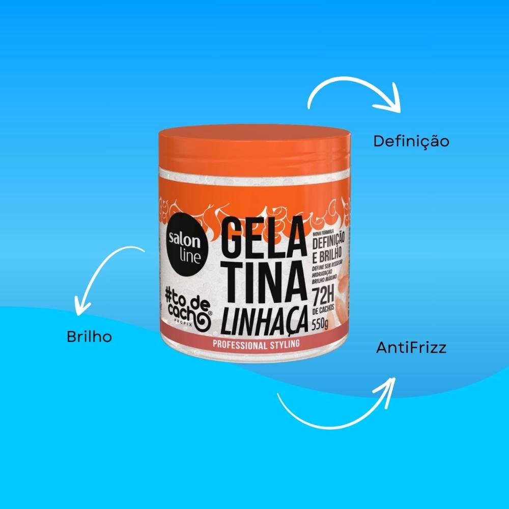 Salon Line #todecacho Gelatina Linhaça 550g 550g 2