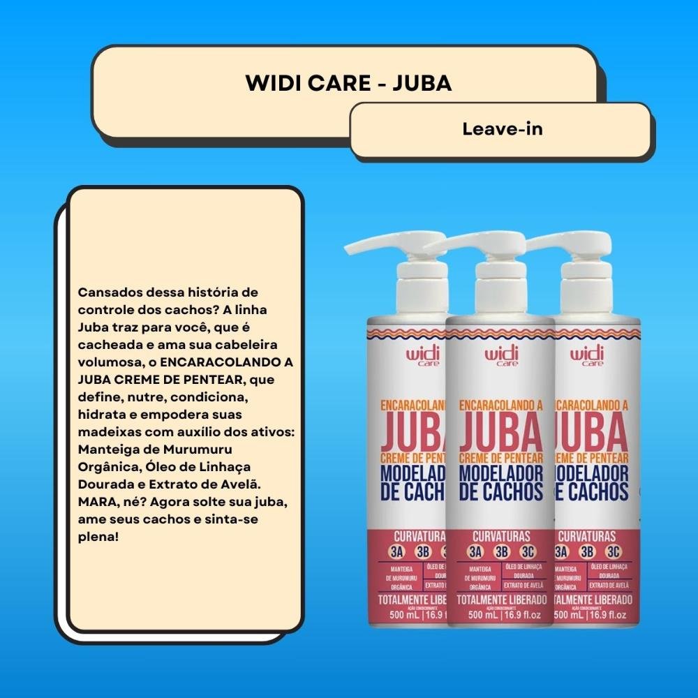 Widi Care Encaracolando a Juba Kit 3 Creme de Pentear 500ml ÚNICO 2