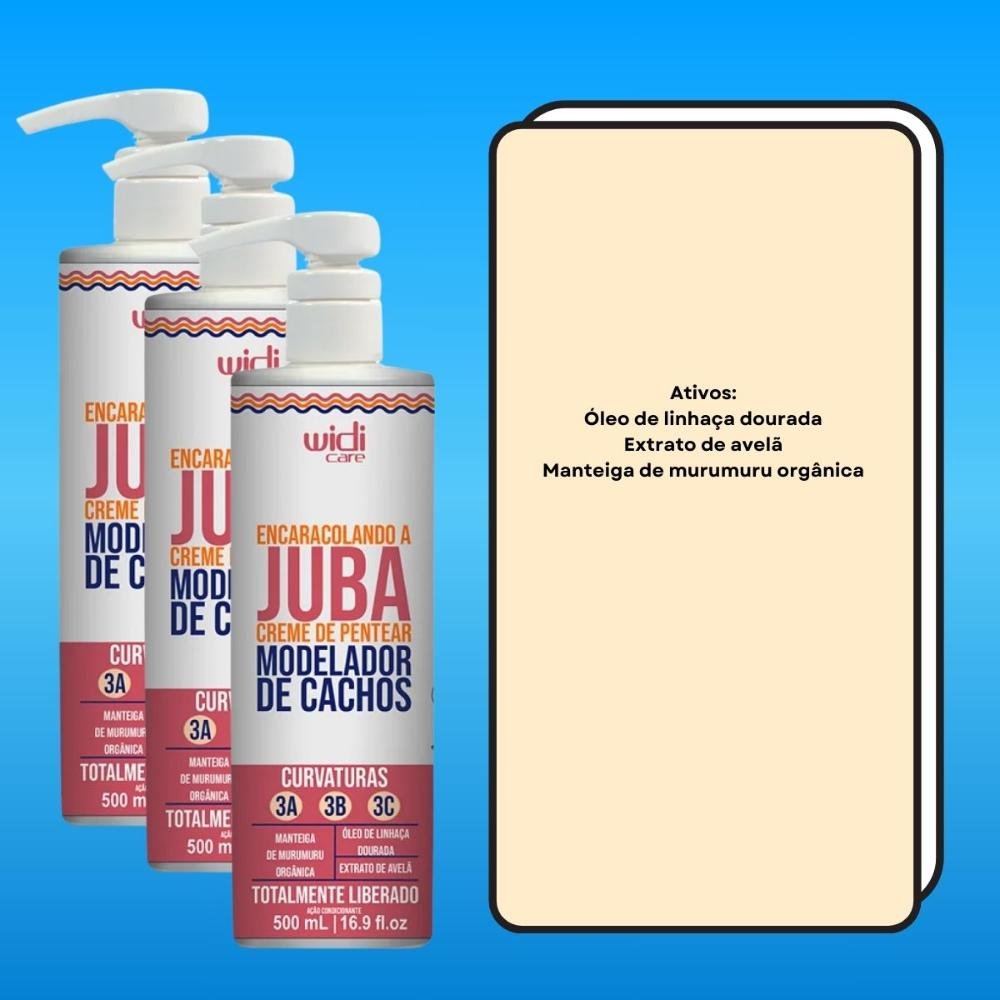 Widi Care Encaracolando a Juba Kit 3 Creme de Pentear 500ml ÚNICO 3