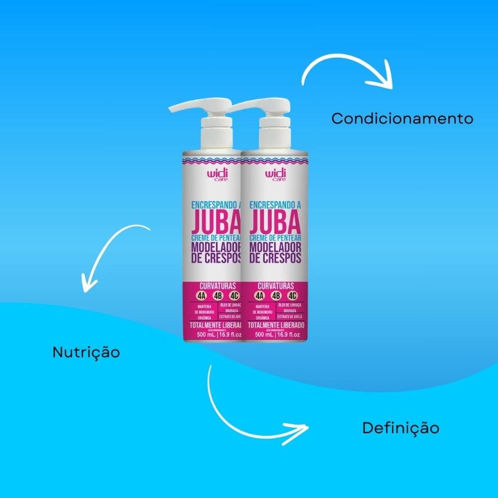 Widi Care Encrespando a Juba Kit 2 Creme de Pentear 500ml ÚNICO 4