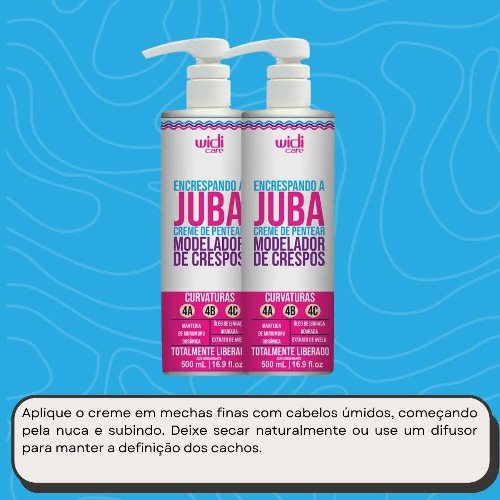 Widi Care Encrespando a Juba Kit 2 Creme de Pentear 500ml ÚNICO 5
