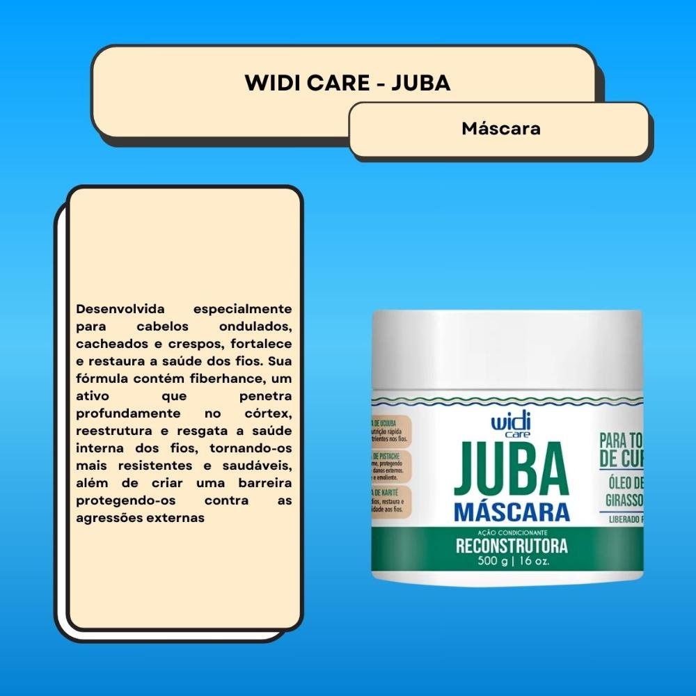 Widi Care Juba Máscara Reconstrutura 500g 500g 2