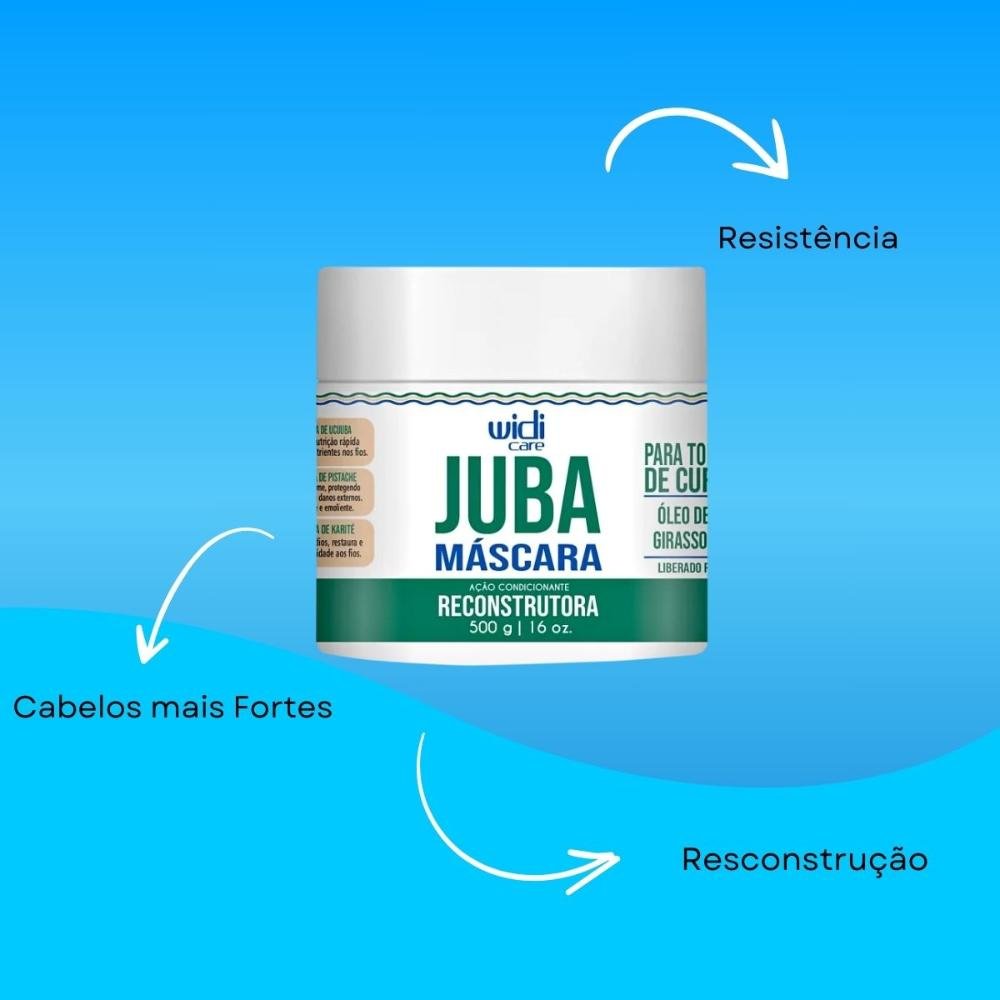 Widi Care Juba Máscara Reconstrutura 500g 500g 4