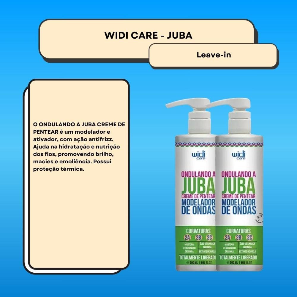 Widi Care Ondulando a Juba Kit 2 Creme de Pentear 500ml ÚNICO 2