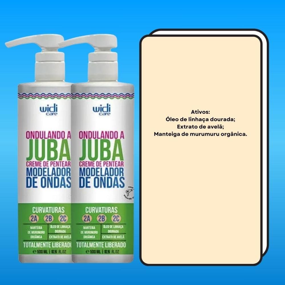 Widi Care Ondulando a Juba Kit 2 Creme de Pentear 500ml ÚNICO 3