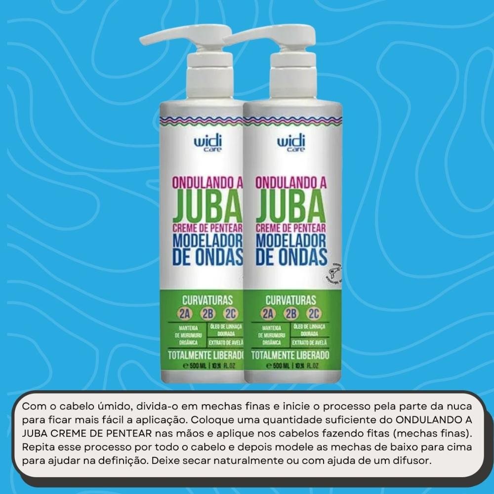 Widi Care Ondulando a Juba Kit 2 Creme de Pentear 500ml ÚNICO 5