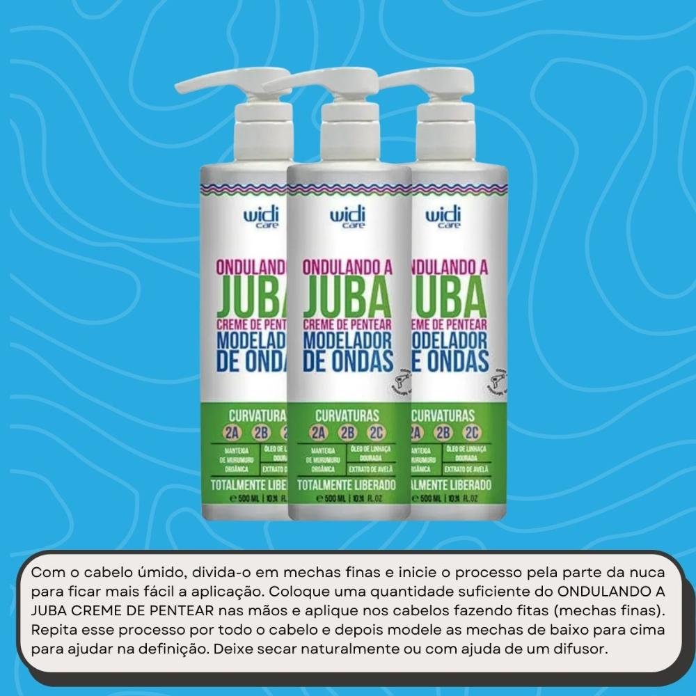 Widi Care Ondulando a Juba Kit 3 Creme de Pentear 500ml ÚNICO 5