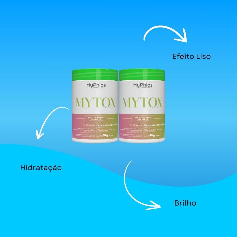 Kit MyPhios Mytox 2 Máscara Controle de Volume 1 Kg ÚNICO 4
