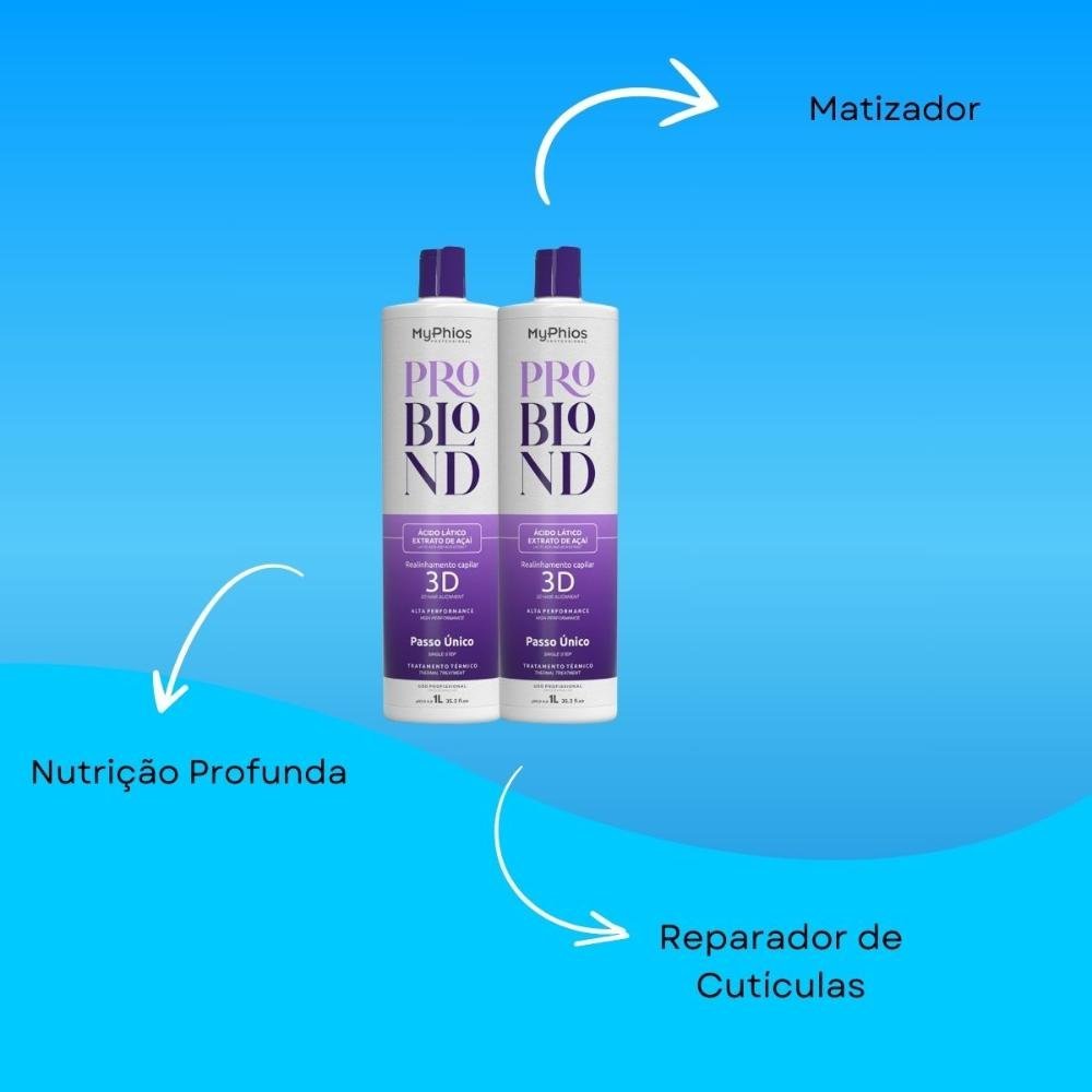 MyPhios ProBlond Kit 2 Realinhamento Capilar 1L ÚNICO 4