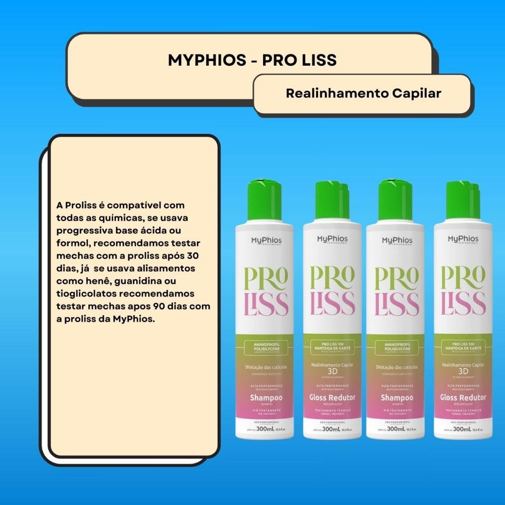 MyPhios ProLiss Kit 2 Realinhamento Capilar 300ml ÚNICO 2