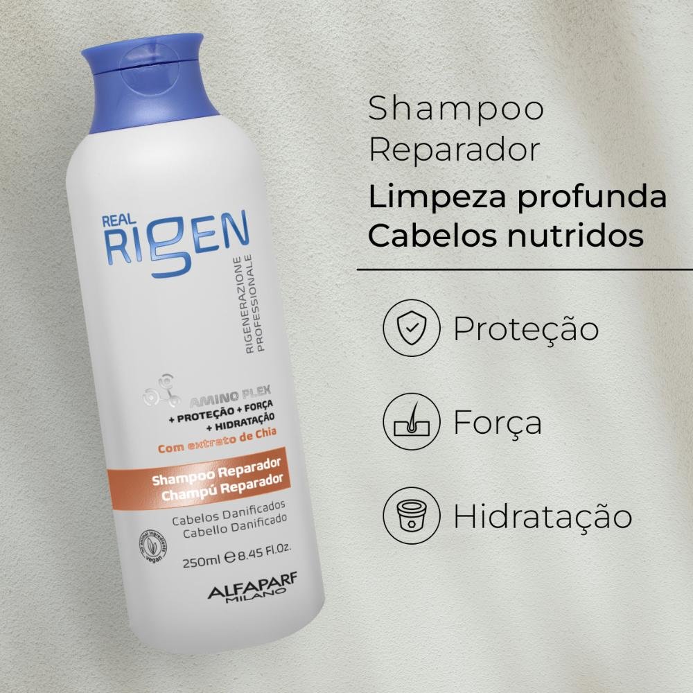 Shampoo Alfaparf Real Rigen Reparador 250 ml 250ml 3