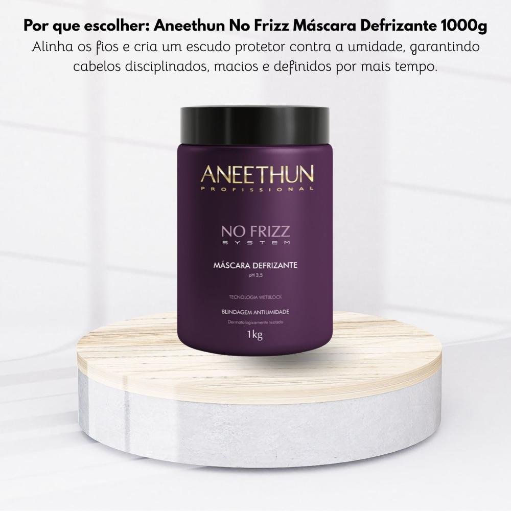 Máscara Aneethun No Frizz Defrizante 1000 g 1kg 5
