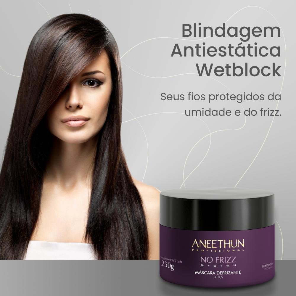 Máscara Aneethun No Frizz Defrizante 250 g 250g 2