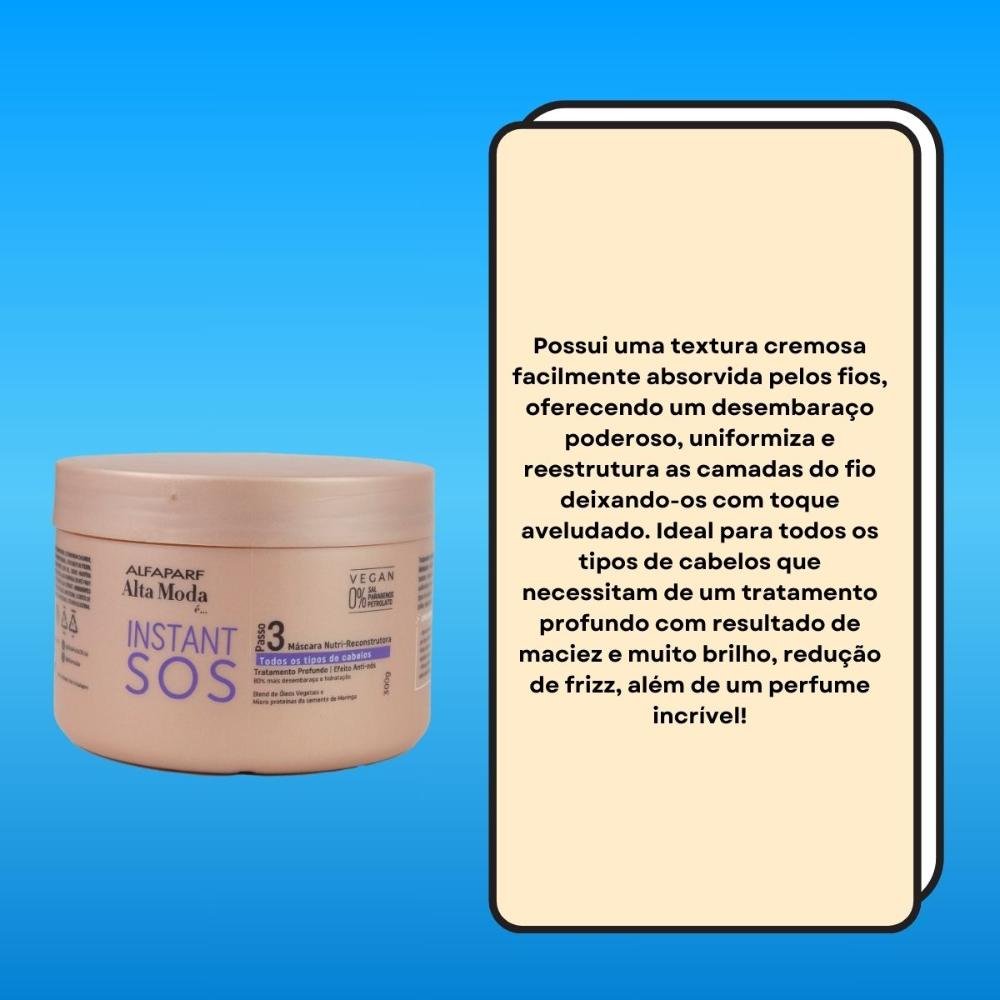 Alfaparf Alta Moda SOS Máscara Nutri-Reconstrutora 300g 300g 3