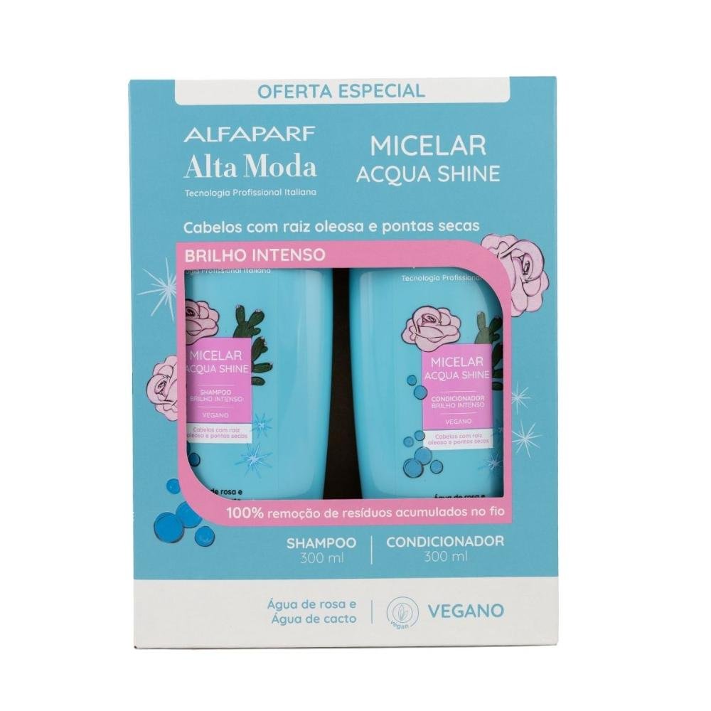 Kit Alfaparf Alta Moda Micelar Shampoo e Condicionador 300 ml ÚNICO 1