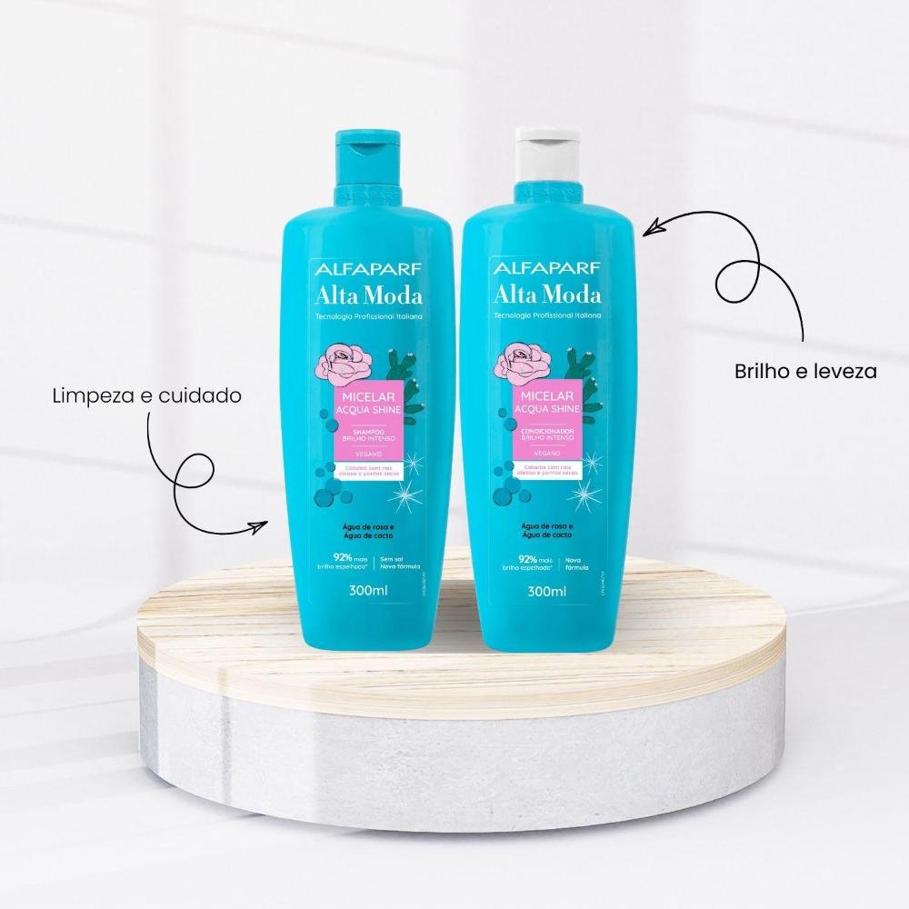 Kit Alfaparf Alta Moda Micelar Shampoo e Condicionador 300 ml ÚNICO 2
