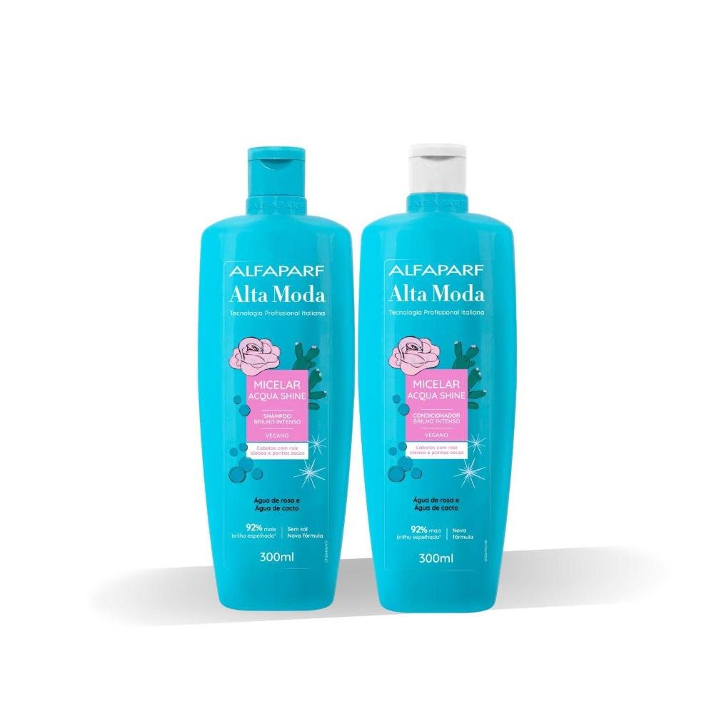 Kit Alfaparf Alta Moda Micelar Shampoo e Condicionador 300 ml ÚNICO 3