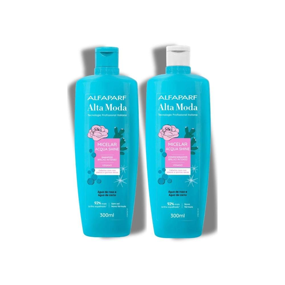 Kit Alfaparf Alta Moda Micelar Shampoo e Condicionador 300 ml ÚNICO 4