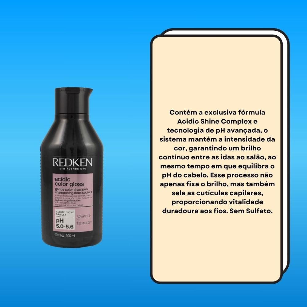 Redken Acidic Color Gloss Shampoo 300ml 300ml 3