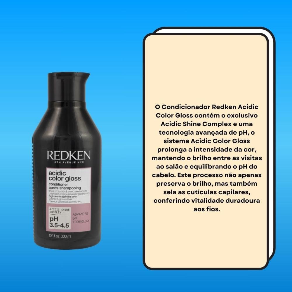 Redken Acidic Color Gloss Condicionador 300ml 300ml 3