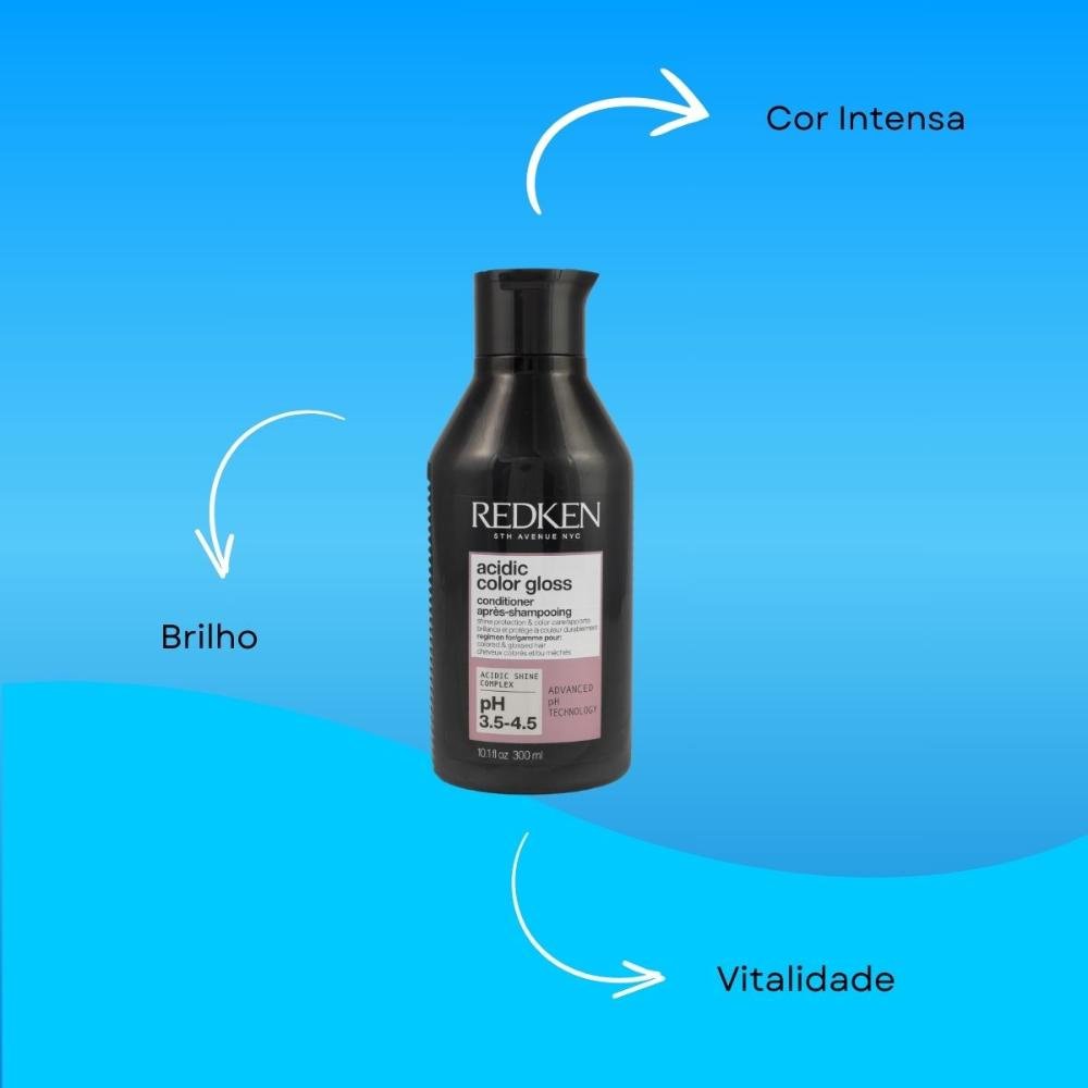 Redken Acidic Color Gloss Condicionador 300ml 300ml 4