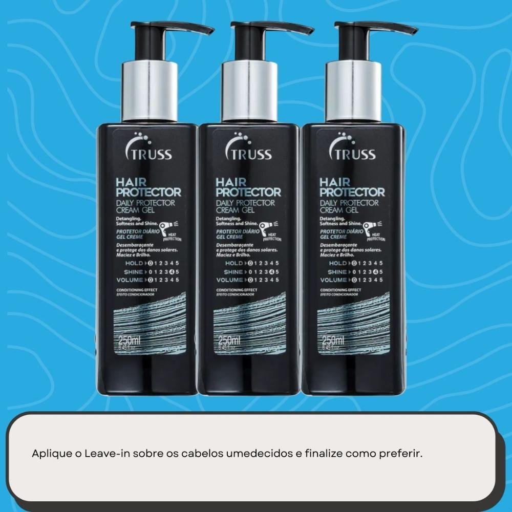 Truss Daily Hair Protector Kit 3 Leave-in 250ml ÚNICO 5
