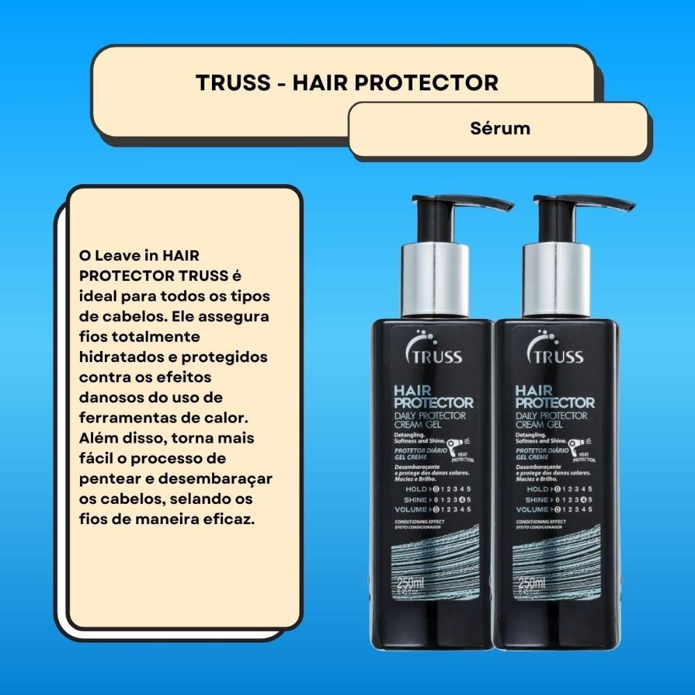 Truss Daily Hair Protector Kit 2 Leave-in 250ml ÚNICO 2