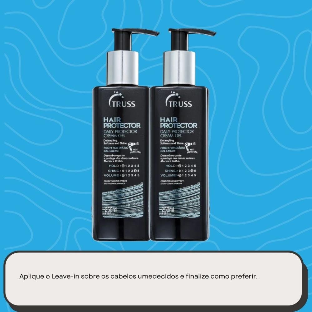 Truss Daily Hair Protector Kit 2 Leave-in 250ml ÚNICO 5