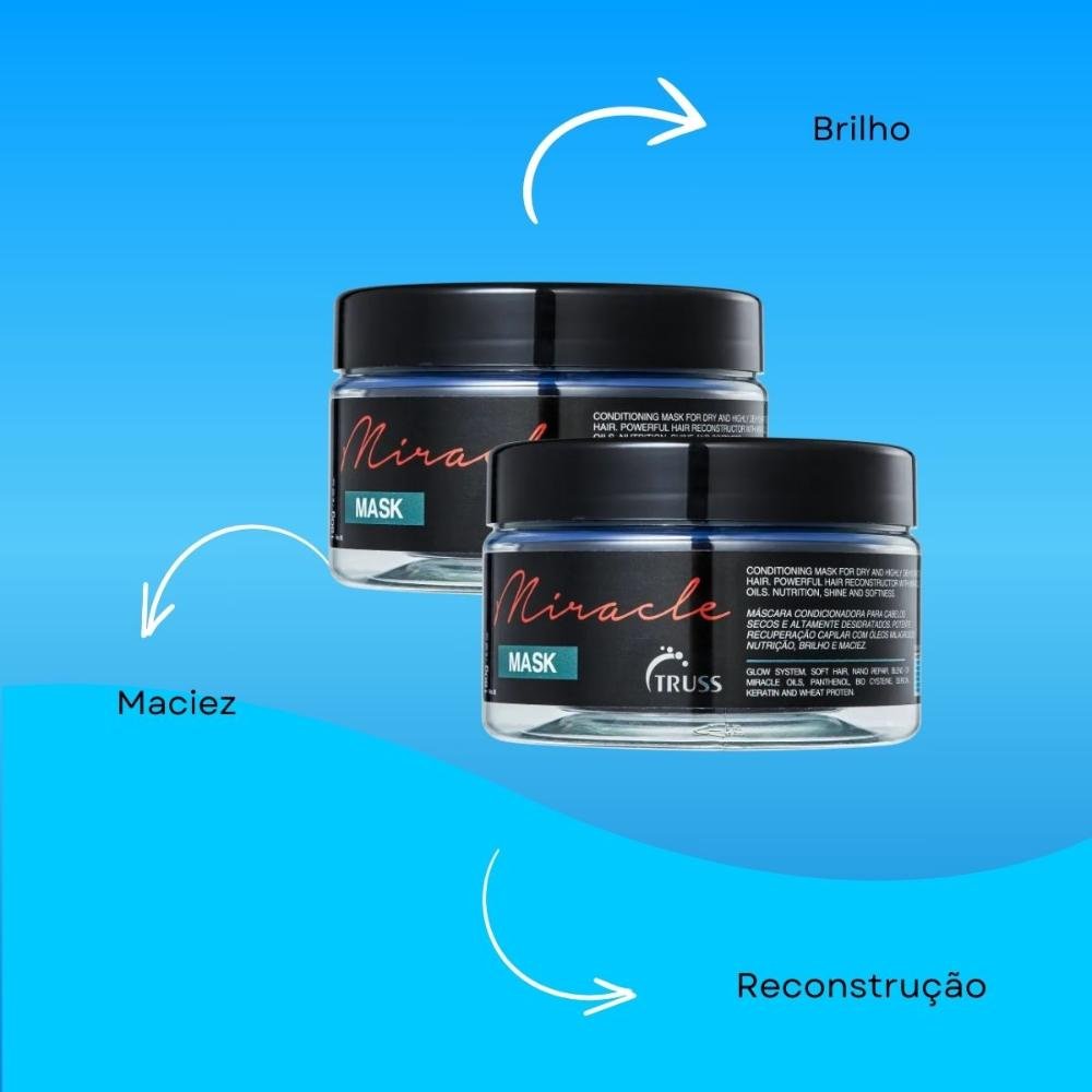 Truss Miracle Kit 2 Máscara Capilar 180g ÚNICO 4