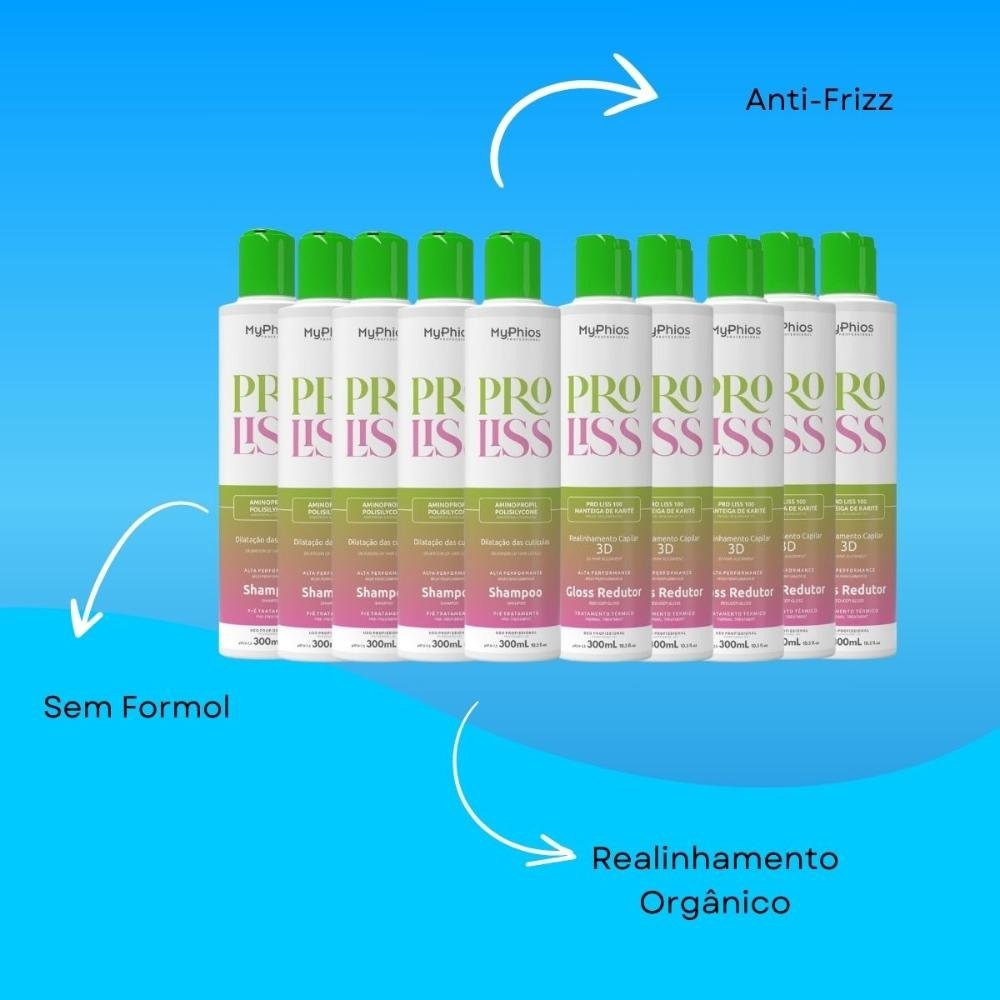 MyPhios ProLiss Kit 5 Realinhamento Capilar 300ml ÚNICO 4