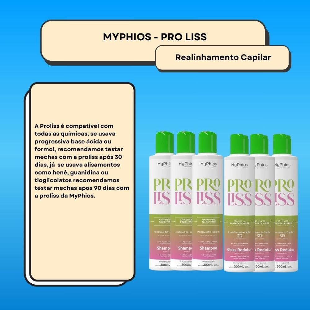 MyPhios ProLiss Kit 3 Realinhamento Capilar 300ml ÚNICO 2