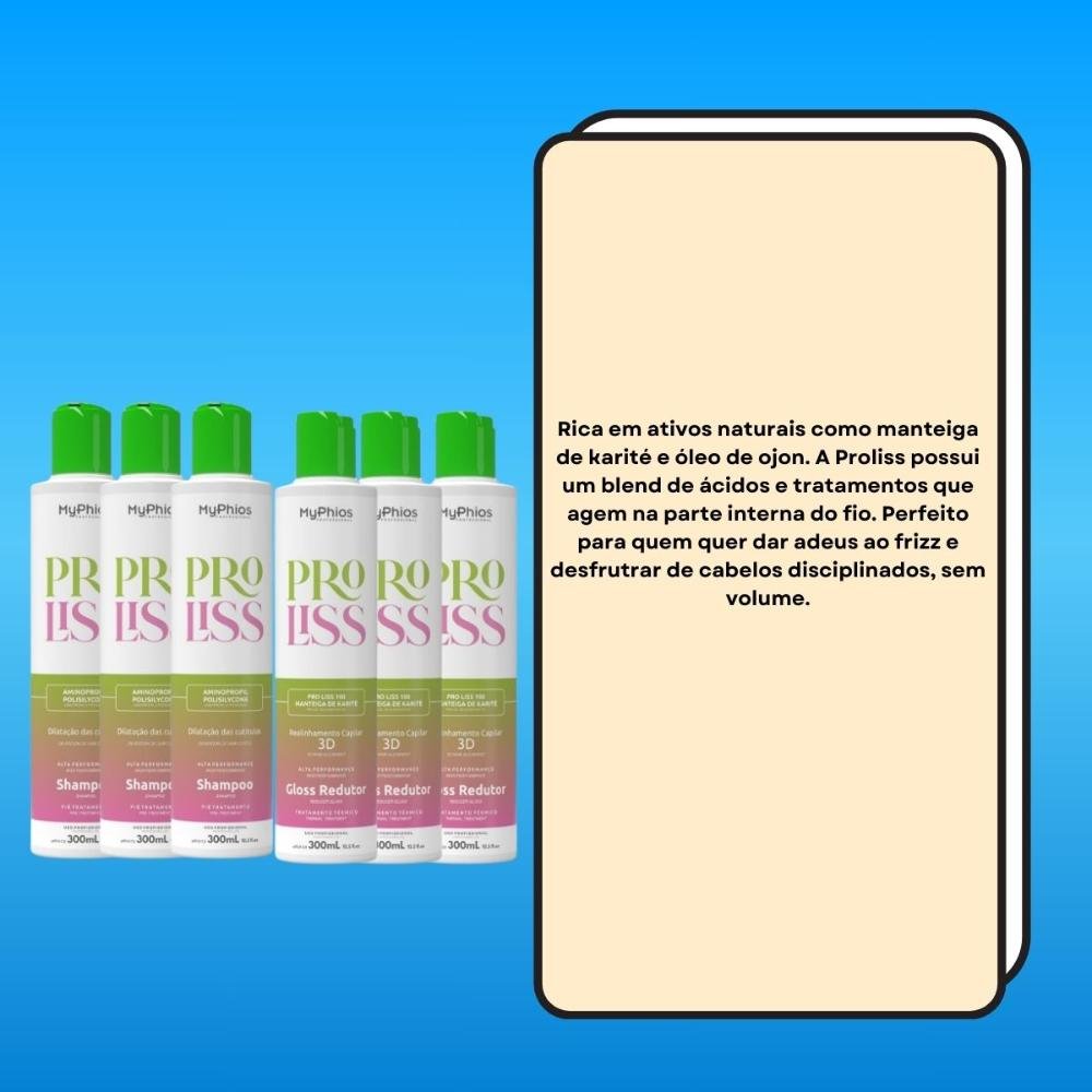MyPhios ProLiss Kit 3 Realinhamento Capilar 300ml ÚNICO 3