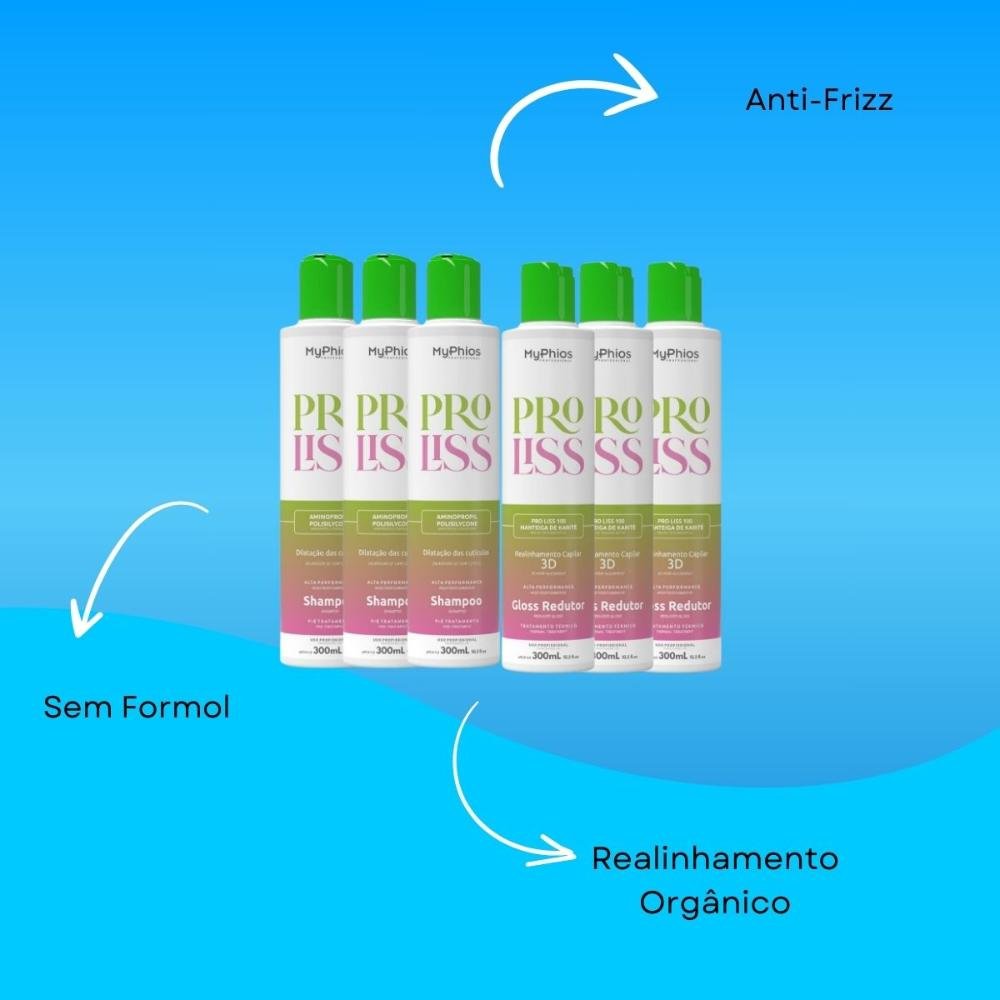 MyPhios ProLiss Kit 3 Realinhamento Capilar 300ml ÚNICO 4