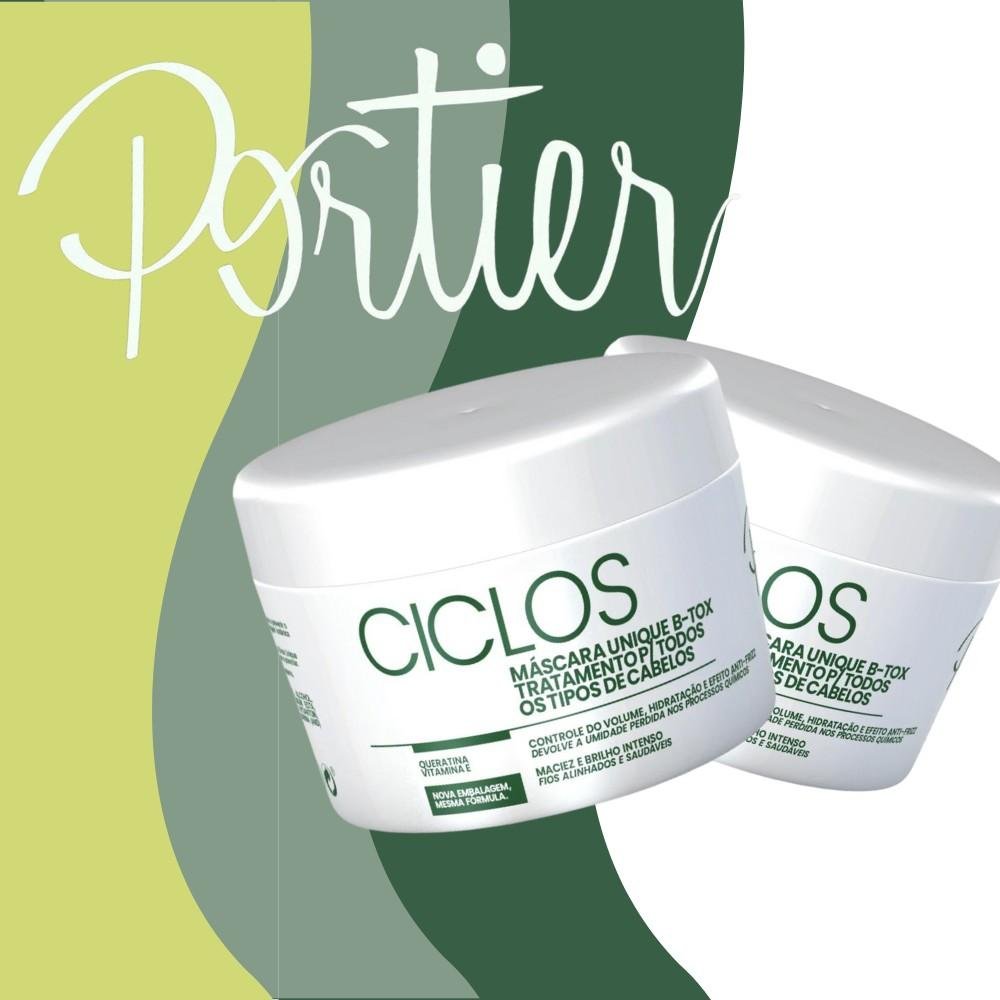 Portier Ciclos Unique B-Tox Máscara Capilar 250g 250g 3