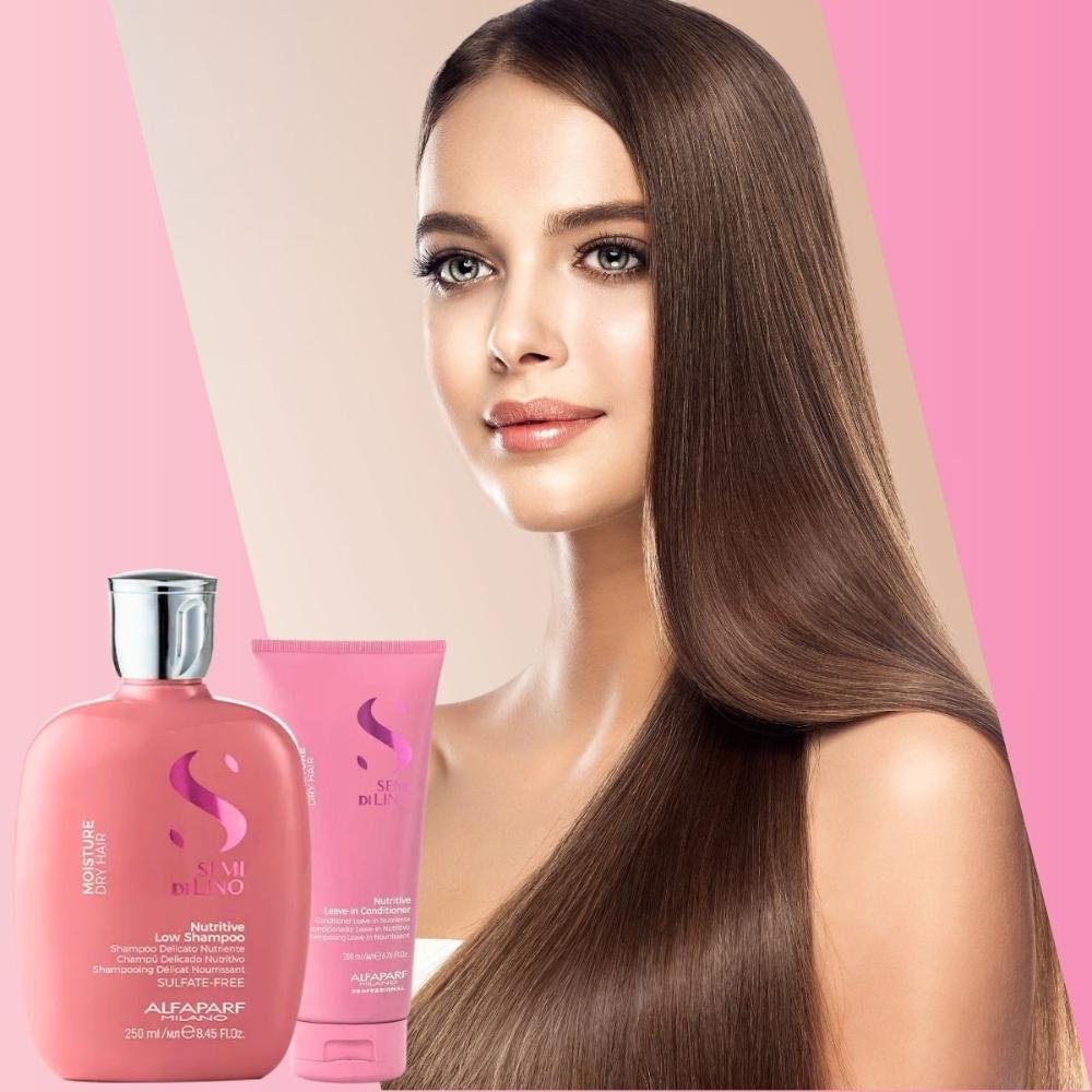 Alfaparf Semi di Lino Moisture Nutritive Shampoo + Condicionador Pequeno ÚNICO 4