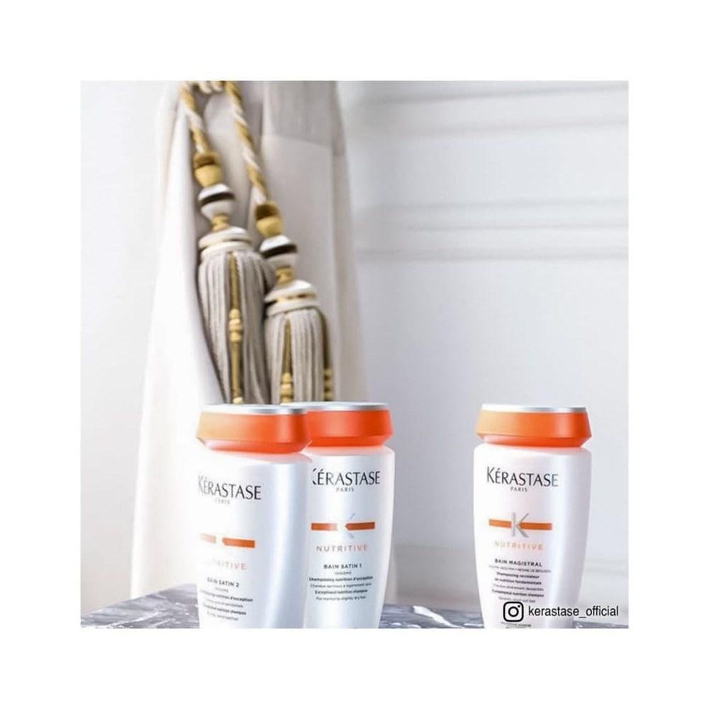 Kérastase Nutritive Satin 1 - Shampoo 250ml + Lait Vital 200ml ÚNICO 7