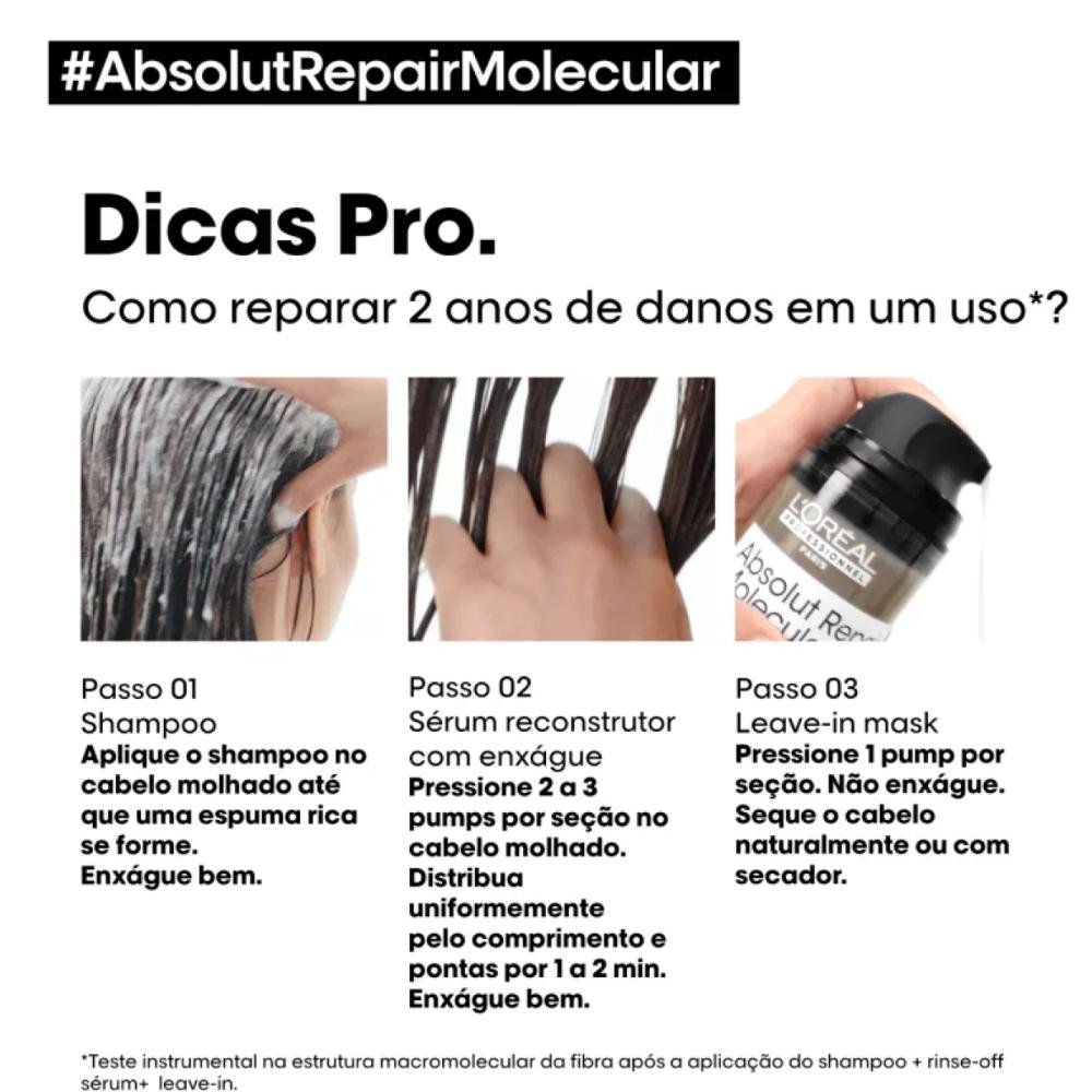 L'Oréal Professionnel Absolut Repair Molecular Shampoo 300ml 300ml 3