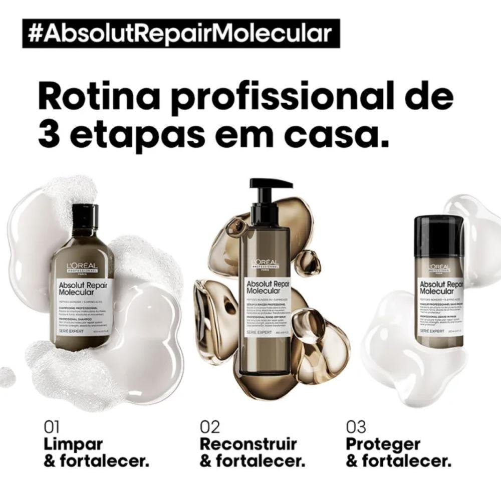 L'Oréal Professionnel Absolut Repair Molecular Shampoo 300ml 300ml 4