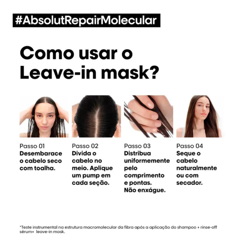 L'Oréal Professionnel Absolut Repair Molecular Máscara Leave-in 100ml 100ml 3