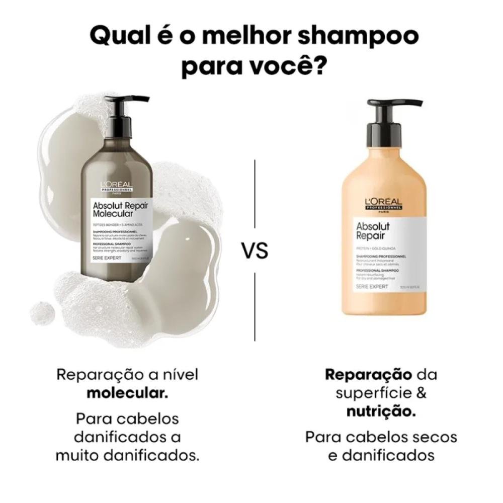 L'Oréal Professionnel Absolut Repair Molecular Shampoo 500ml 500ml 7