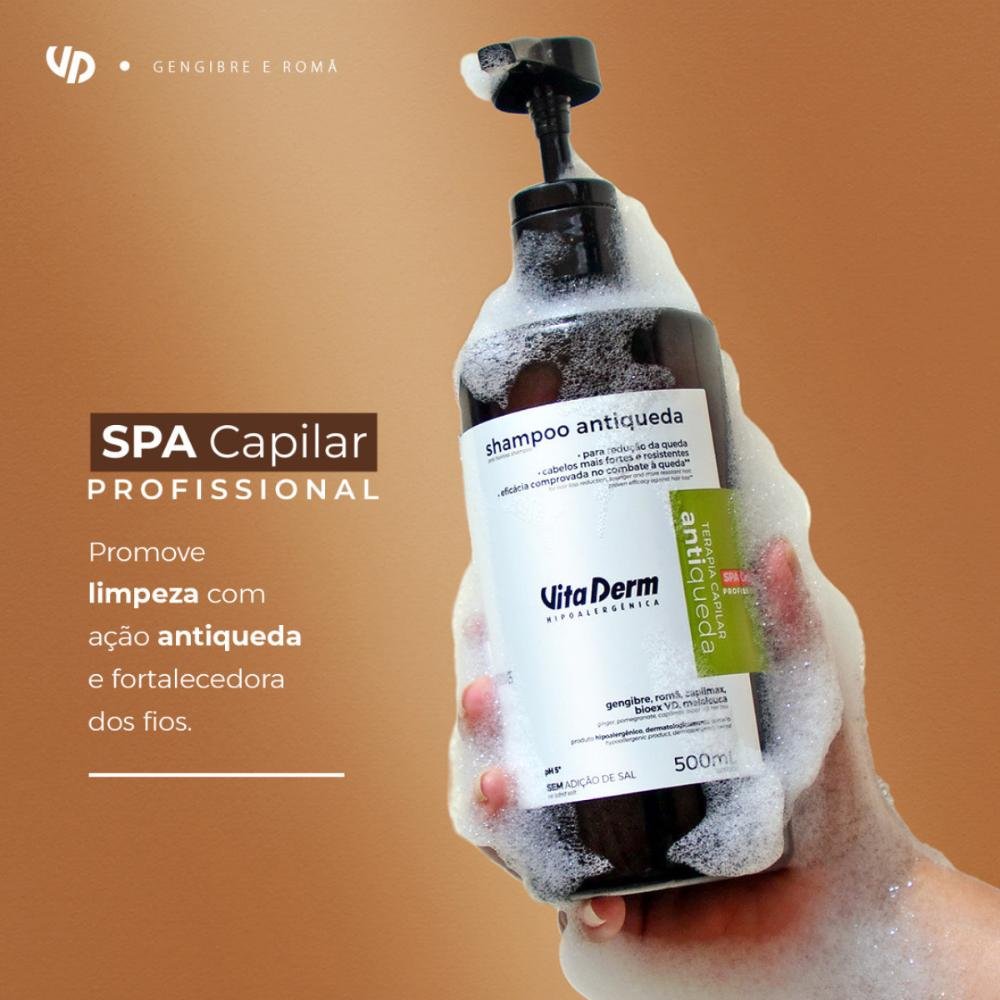 Vita Derm Terapia Capilar Antiqueda Shampoo 500ml 500ml 5