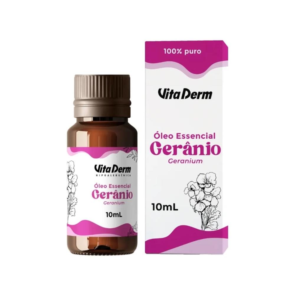 Vita Derm Óleo Essencial de Gerânio 10ml 10ml 2