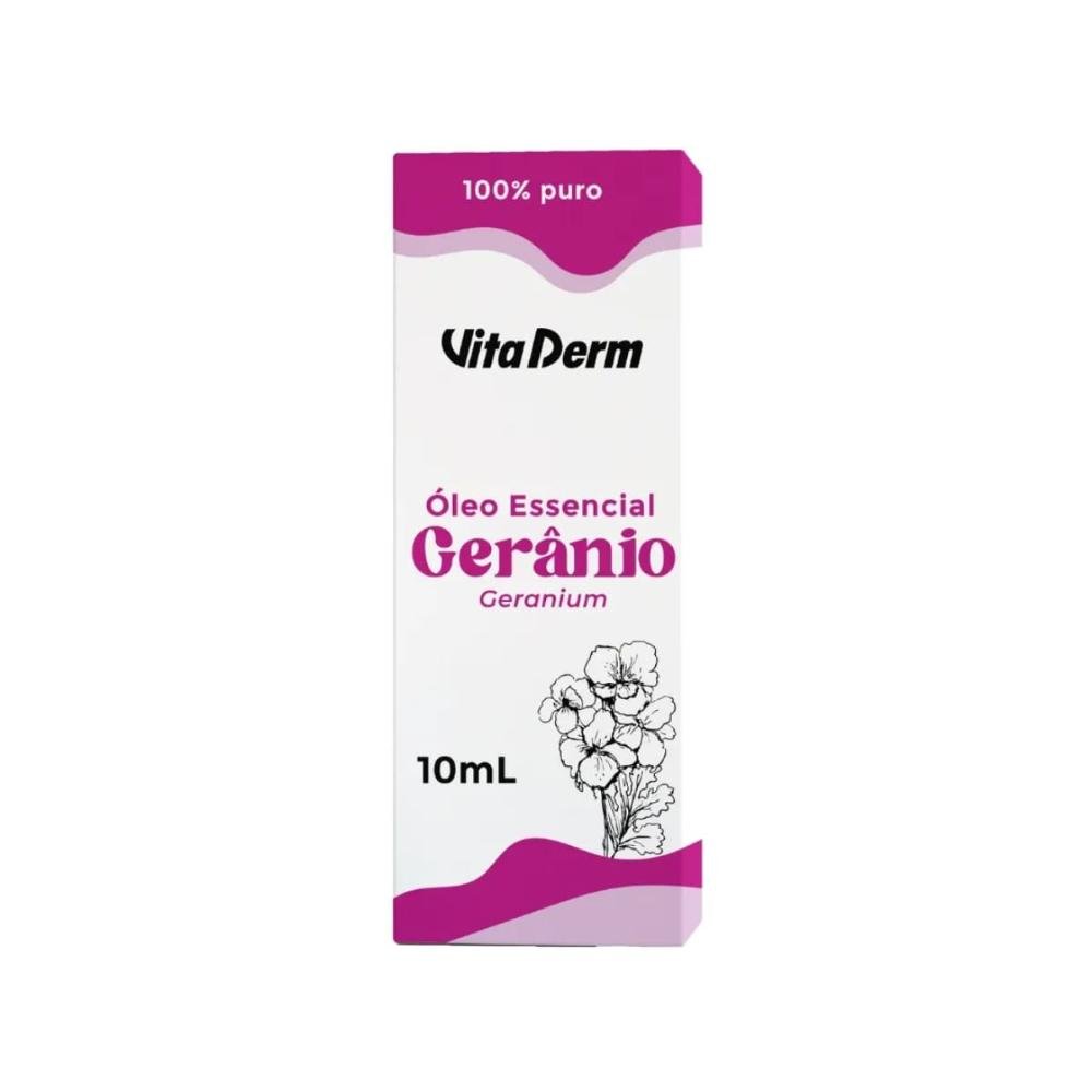 Vita Derm Óleo Essencial de Gerânio 10ml 10ml 3