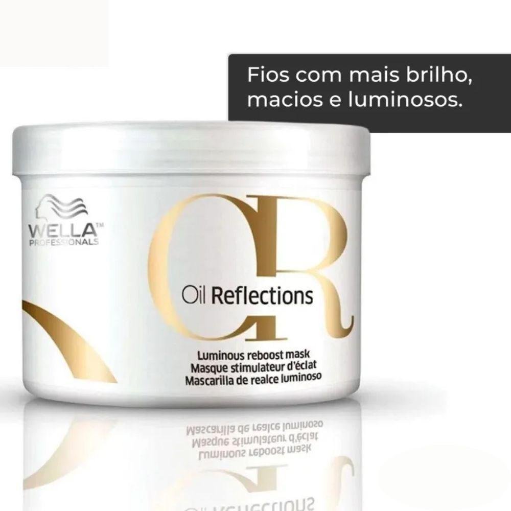 Wella Professionals Oil Reflections Shampoo 250ml + Máscara 500ml + Oil Reflection 100ml ÚNICO 4